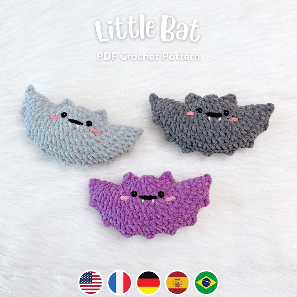 Kawaii Bat Crochet Pattern 🦇💜