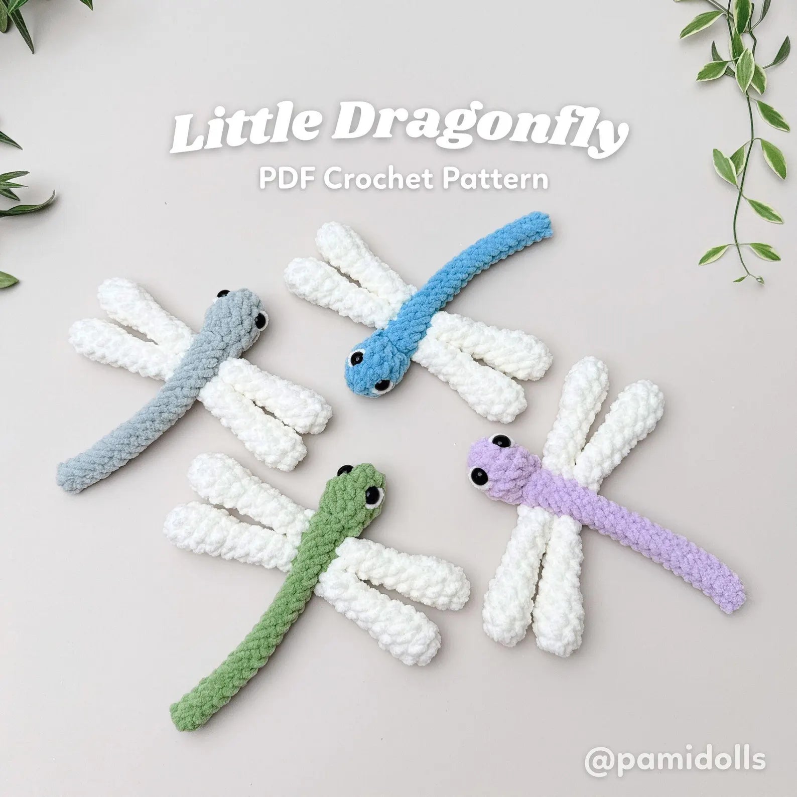 No-Sew Dragonfly Pattern PDF