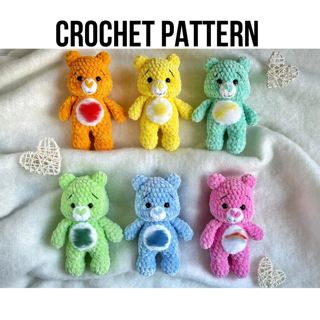Rainbow Teddy Crochet PDF 🧸🌈💖