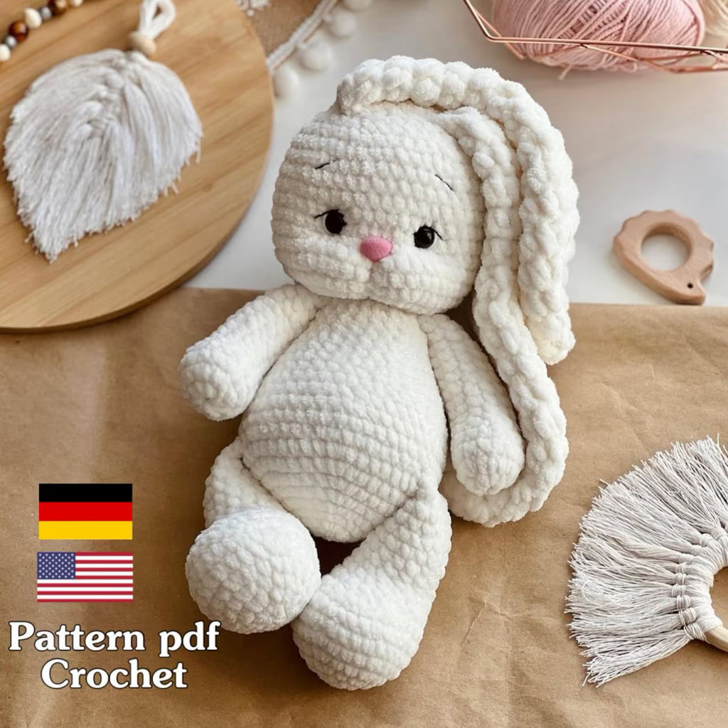 Bunny Crochet PDF Pattern 🐰