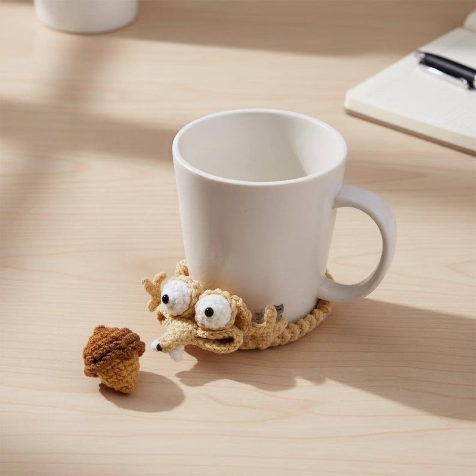 Squirrel Acorn Coaster Pattern pdf