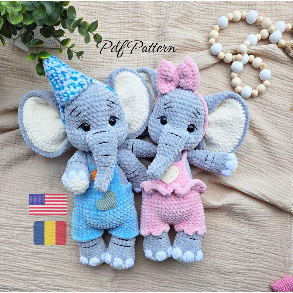 Elephant Crochet Pattern PDF