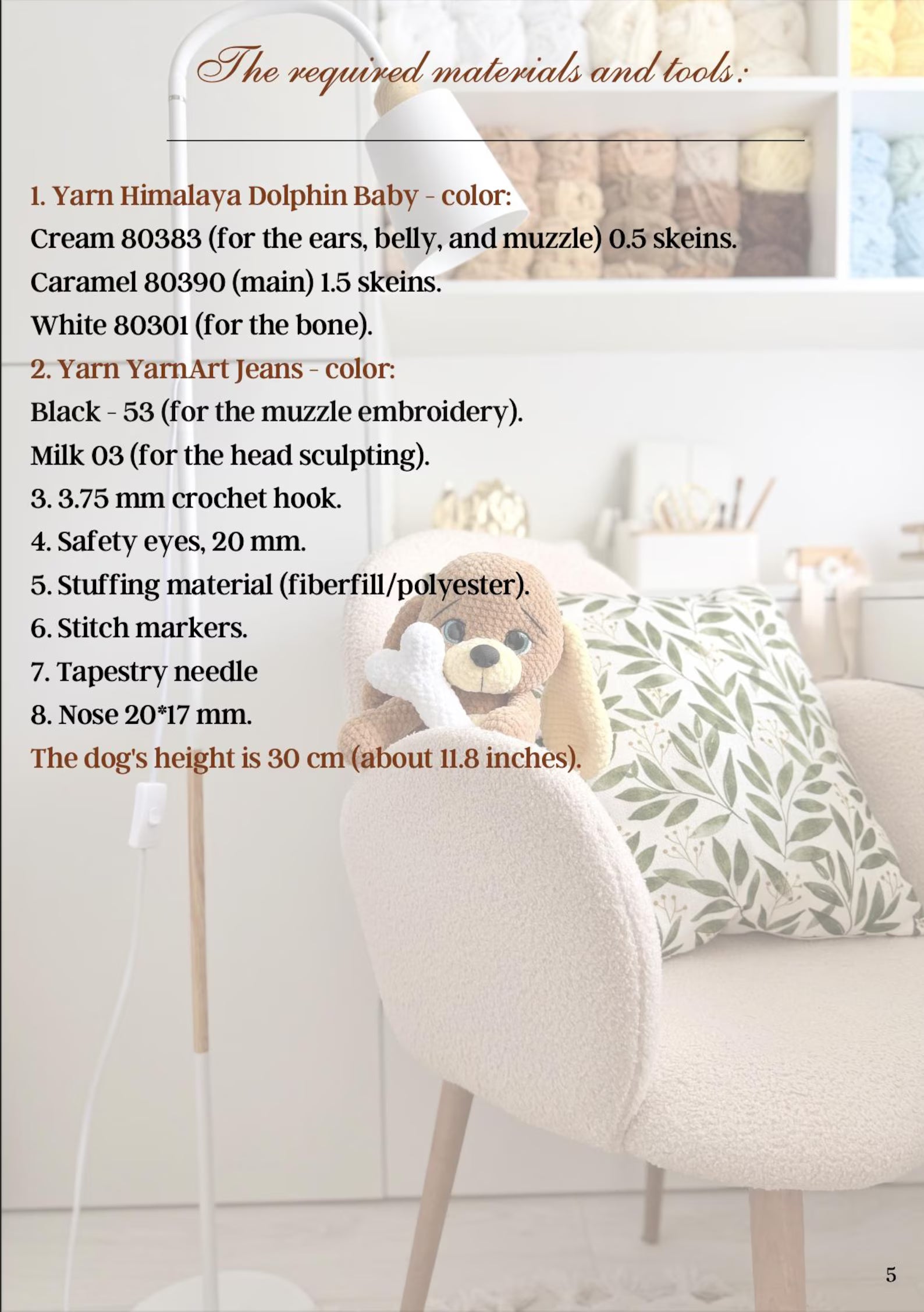Dog Amigurumi PDF Pattern