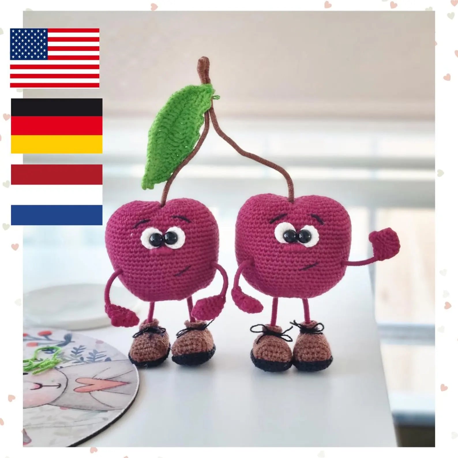 Cute Amigurumi Cherries PDF